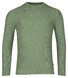 Baileys Two-Tone Jacquard Crew Neck Allover Plated Trui Olive Green Melange