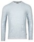 Baileys Two-Tone Jacquard Crew Neck Allover Plated Trui Pastel Blauw Melange