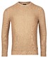 Baileys Two-Tone Jacquard Crew Neck Allover Plated Trui Taupe