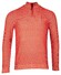 Baileys Two-Tone Jacquard Half Zip Collar Allover Plated Trui Coral Melange