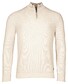 Baileys Two-Tone Jacquard Half Zip Collar Allover Plated Trui Kitt Melange