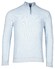 Baileys Two-Tone Jacquard Half Zip Collar Allover Plated Trui Pastel Blauw Melange