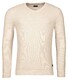 Baileys Two-Tone Jacquard Interlock V-Neck Allover Plated Trui Kitt Melange