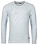 Baileys Two-Tone Jacquard Interlock V-Neck Allover Plated Trui Pastel Blauw Melange