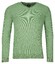Baileys Two-Tone Jacquard Interlock V-Neck Allover Plated Trui Pastel Groen