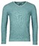 Baileys Two-Tone Jacquard Interlock V-Neck Allover Plated Trui Sky Blue Melange