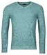 Baileys Two-Tone Jacquard Interlock V-Neck Allover Plated Trui Sky Blue Melange