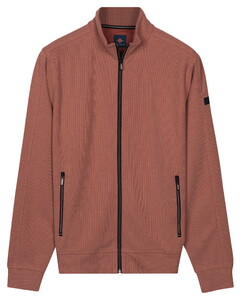 Baileys Two-Tone Jacquard Sweat Zip Vest Dusty Rose