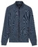 Baileys Two-Tone Jacquard Sweat Zip Vest Riviera Blue