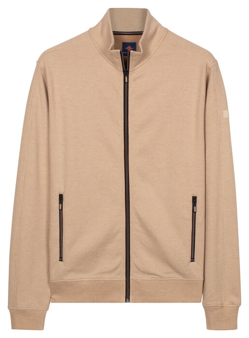 Baileys Two-Tone Jacquard Sweat Zip Vest Shell