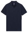 Baileys Two-Tone No-Button Collar Polo Dark Blue