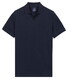 Baileys Two-Tone No-Button Collar Polo Dark Blue