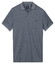 Baileys Two-Tone No-Button Collar Polo Indigo Blauw