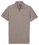 Baileys Two-Tone No-Button Collar Polo Stone Grey