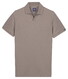 Baileys Two-Tone No-Button Collar Polo Stone Grey