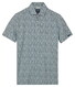 Baileys Two-Tone Piqué 3-Colored Dots Polo Delft Blue
