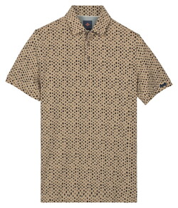 Baileys Two-Tone Piqué 3-Colored Dots Polo Zand
