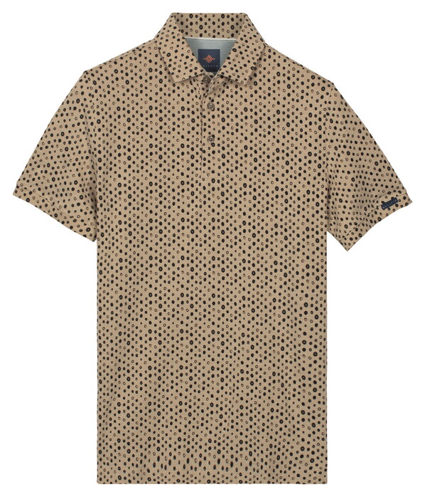 Baileys Two-Tone Piqué 3-Colored Dots Polo Zand