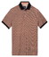 Baileys Two-Tone Piqué Rotated Squares Fantasy Pattern Polo Dusty Rose
