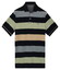 Baileys Two-Tone Piqué Yarn Dyed Stripes Polo Misty Green