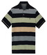 Baileys Two-Tone Piqué Yarn Dyed Stripes Polo Misty Green