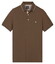 Baileys Two-Tone Solid Fine Line Tipping Detail Polo Taupe
