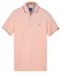 Baileys Two-Tone Solid Fine Line Tipping Detail Poloshirt Soft Peach