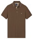 Baileys Two-Tone Solid Fine Line Tipping Detail Poloshirt Taupe