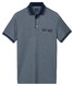 Baileys Two-Tone Tipping Details Buttoned Chestpocket Polo Indigo Blauw