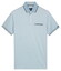 Baileys Two-Tone Tipping Details Buttoned Chestpocket Polo Sky Blue