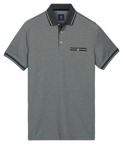 Baileys Two-Tone Tipping Details Buttoned Chestpocket Polo Thyme Green