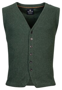Baileys Uni Allover Structure Knit Gilet Donker Groen
