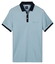 Baileys Uni Color Buttoned Chestpocket Solid Color Fabric Details Polo Sky Blue