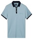 Baileys Uni Color Buttoned Chestpocket Solid Color Fabric Details Polo Sky Blue