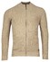 Baileys Uni Color Cardigan Zip Allover Rib Knit Cardigan Beige