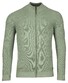 Baileys Uni Color Cardigan Zip Allover Rib Knit Misty Green Melange