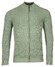 Baileys Uni Color Cardigan Zip Allover Rib Knit Vest Misty Green Melange