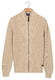 Baileys Uni Color Cotton Fullzip Allover Structure Knit Vest Kitt