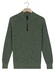 Baileys Uni Color Cotton Half Zip Half Cardigan Knit Trui Dark Forest