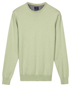 Baileys Uni Color Crew Neck Pima Cotton Pullover Soft Green