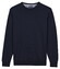 Baileys Uni Color Crew Neck Pima Cotton Trui Dark Blue