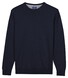 Baileys Uni Color Crew Neck Pima Cotton Trui Dark Blue