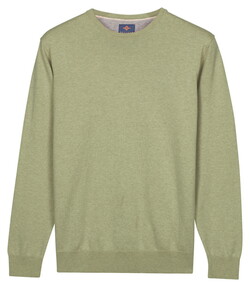 Baileys Uni Color Crew Neck Pima Cotton Trui Misty Green