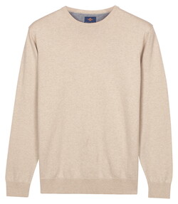 Baileys Uni Color Crew Neck Pima Cotton Trui Soft Grey