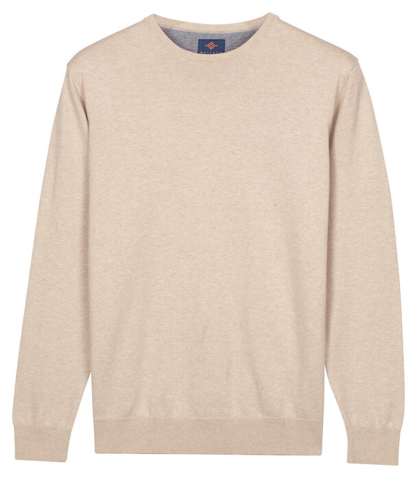 Baileys Uni Color Crew Neck Pima Cotton Trui Soft Grey