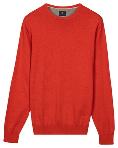 Baileys Uni Color Crew Neck Pima Cotton Trui Terra