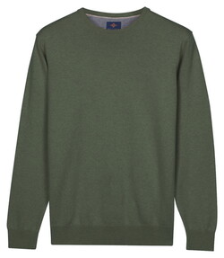 Baileys Uni Color Crew Neck Pima Cotton Trui Thyme Green