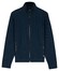 Baileys Uni Color Fine Texture Sweat Cardigan Zip Jacquard Fabric Vest Dark Denim Blue