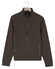 Baileys Uni Color Fine Texture Sweat Cardigan Zip Jacquard Fabric Vest Donker Taupe