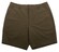 Baileys Uni Color Flat-Front Bermuda Olijf Groen